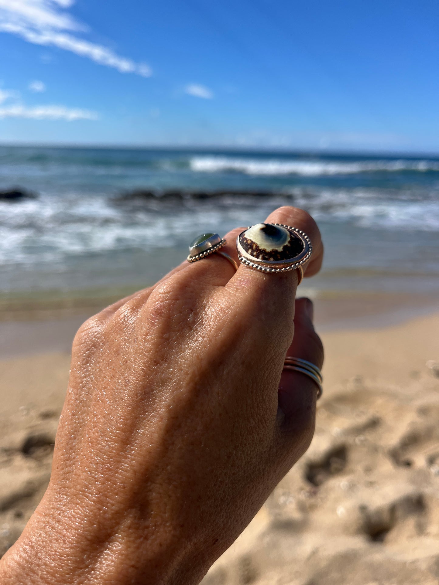 Mavericks Beach Art Deco Statement Ring