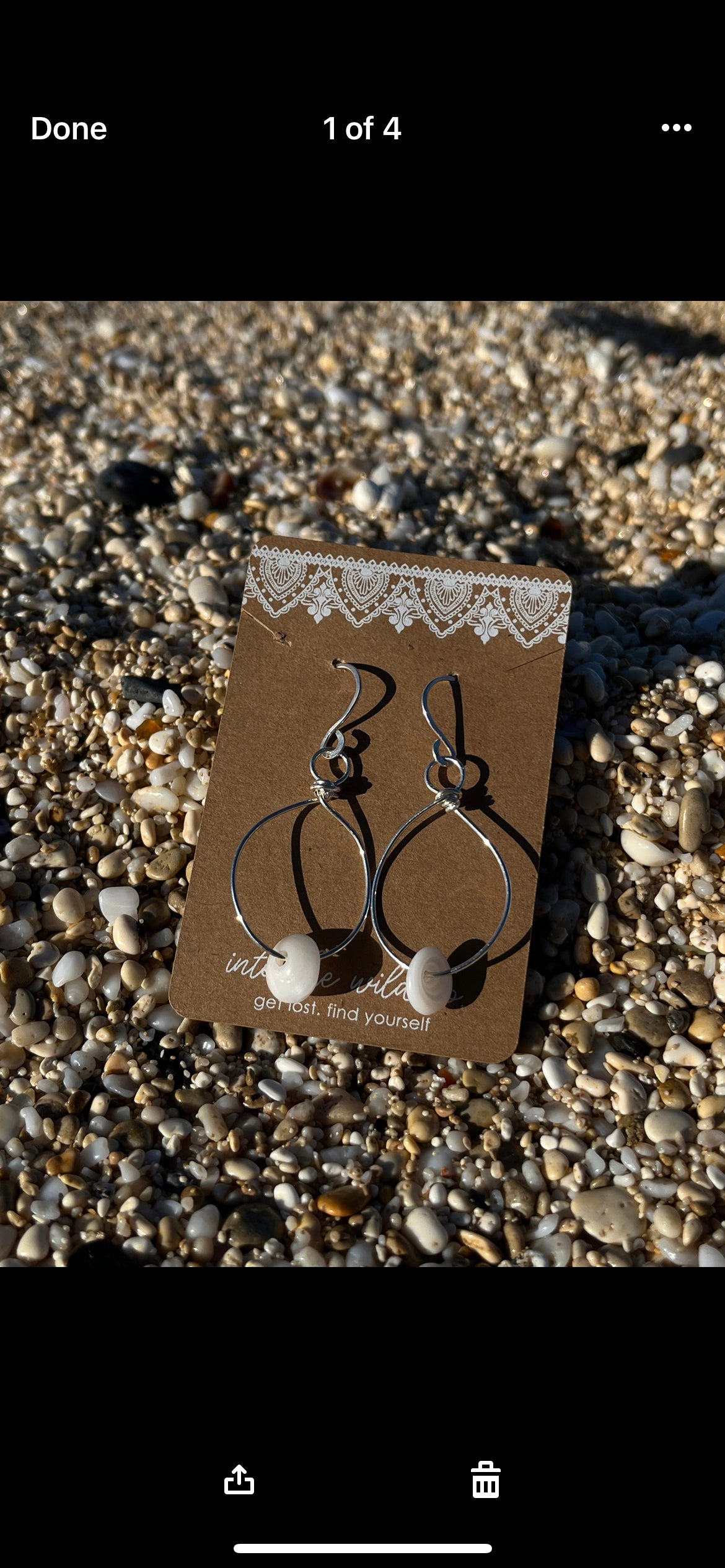 Woven Puka Hoops