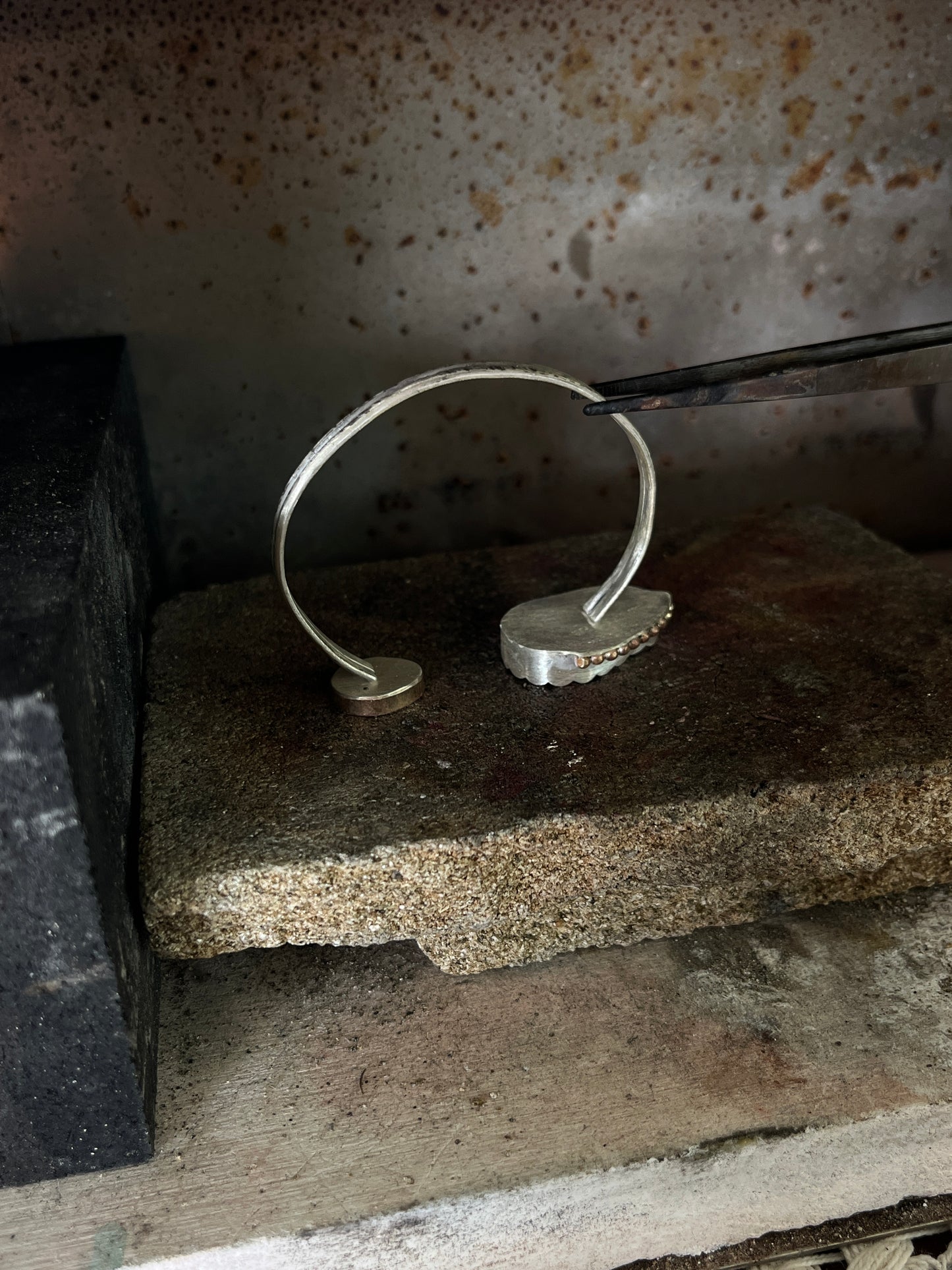 Bar Harbor, Maine Sea Glass Cuff