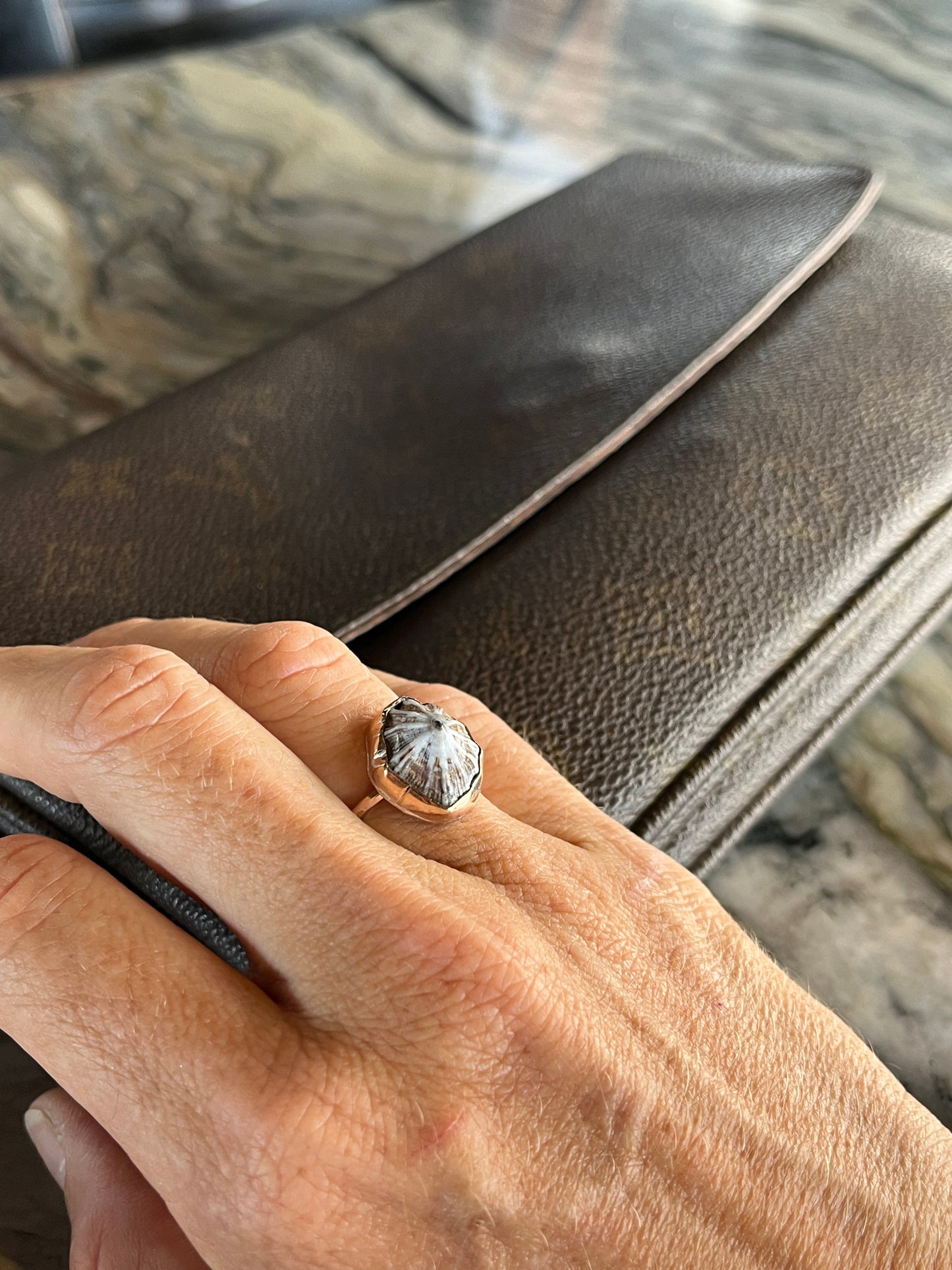Hawaiian Opihi Shell Ring