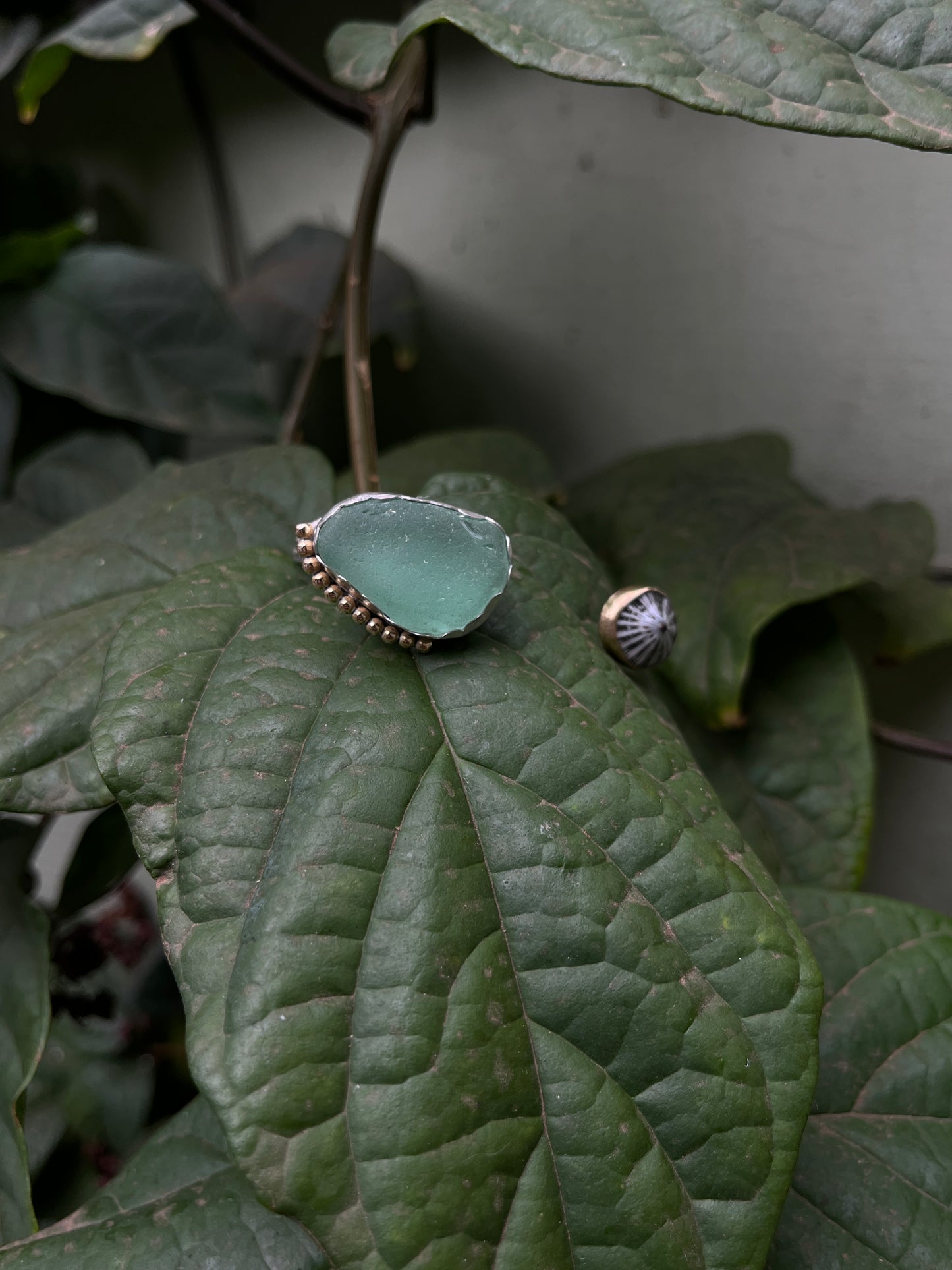 Bar Harbor, Maine Sea Glass Cuff