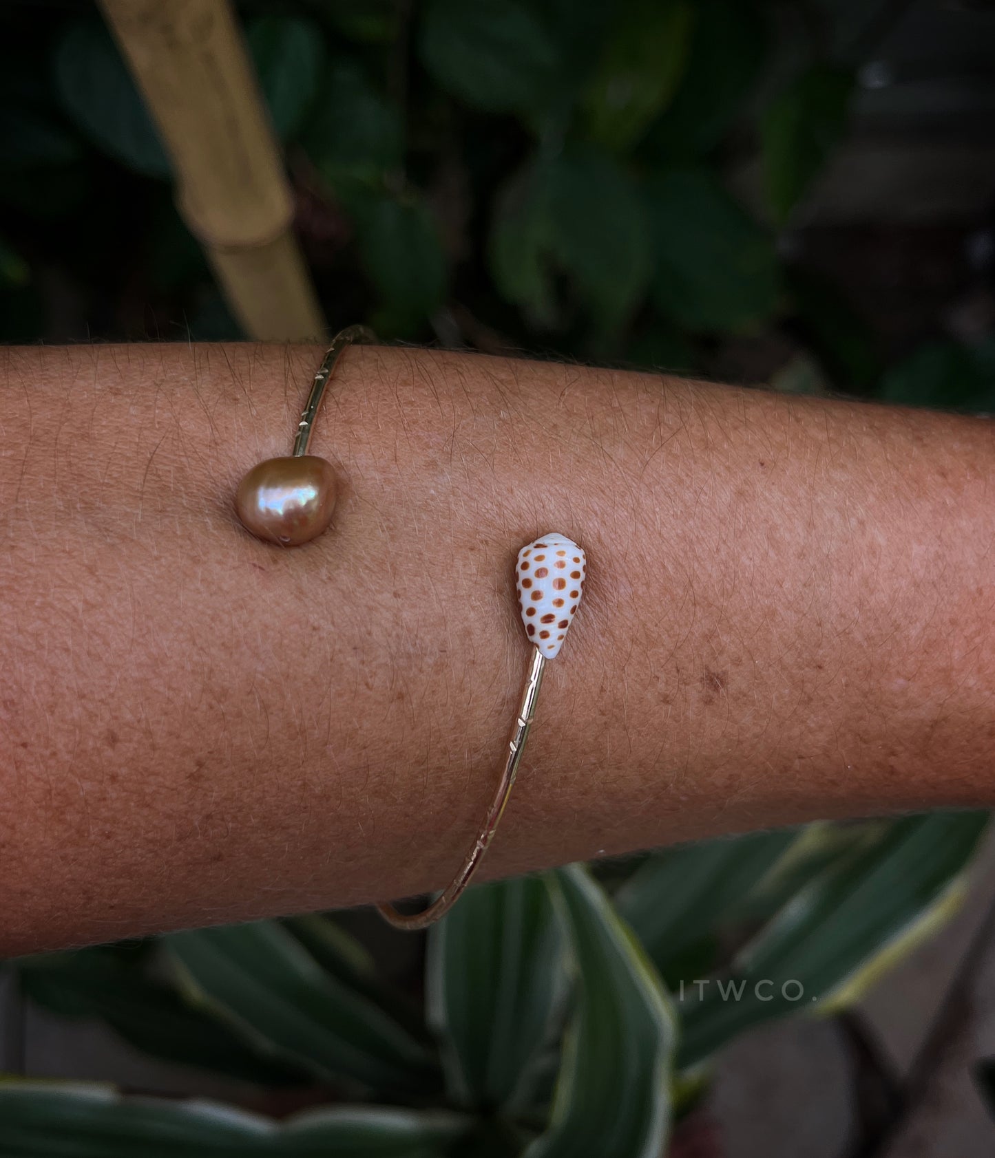 Hawaiian Flea Cone x Champagne Edison Wrap Cuff MTO