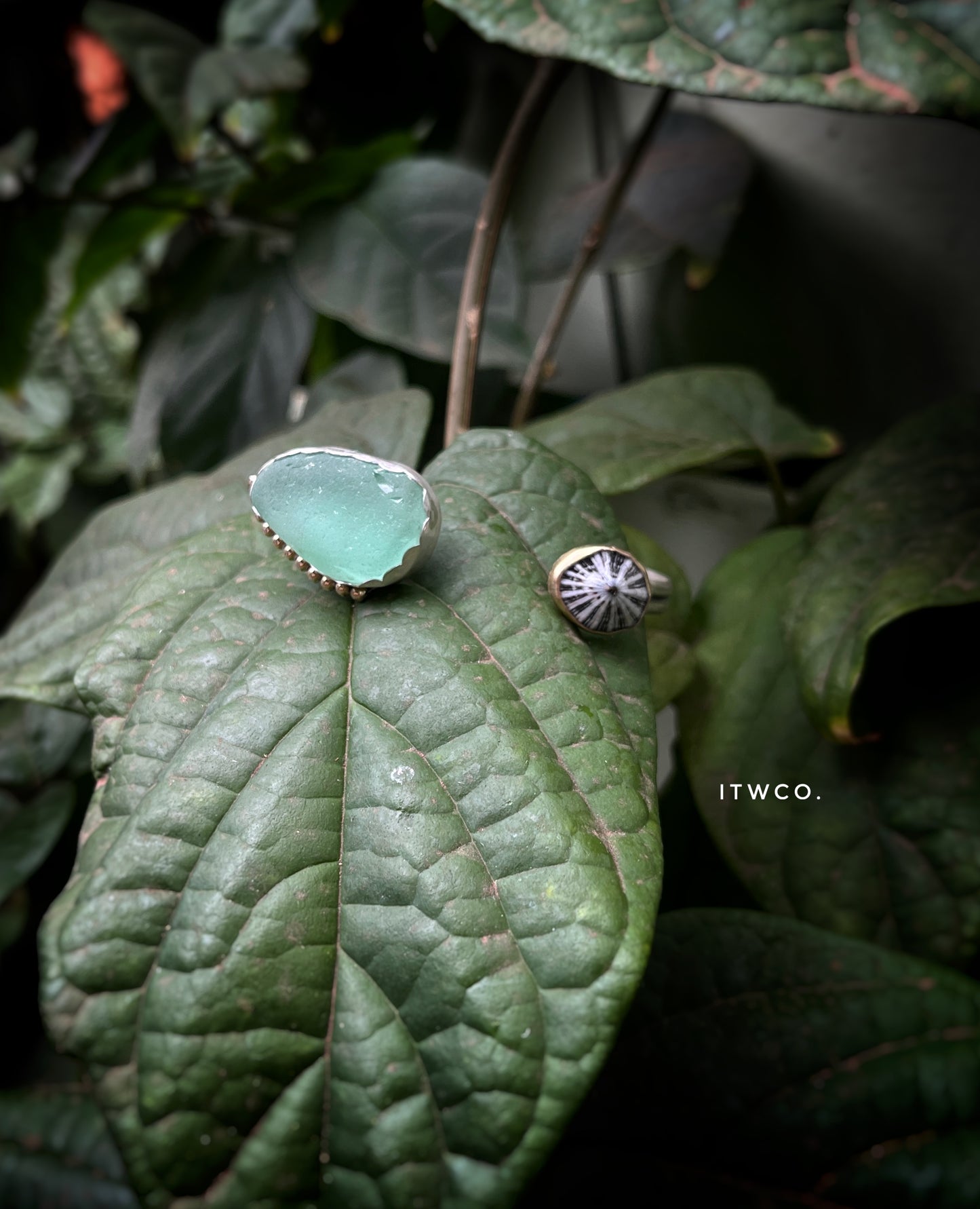 Bar Harbor, Maine Sea Glass Cuff