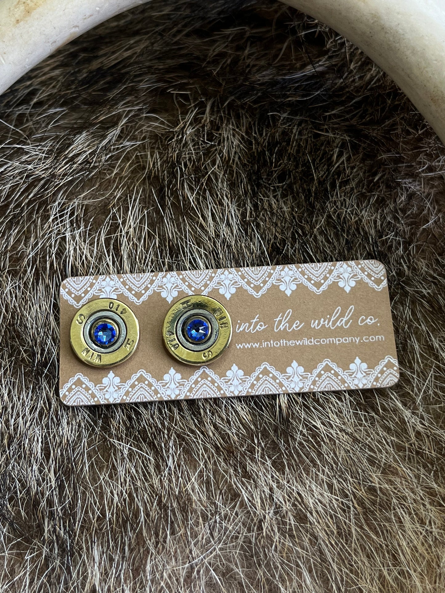 Recycled .410 Shotgun Shell + Swarovski Crystal Stud Earring Batch