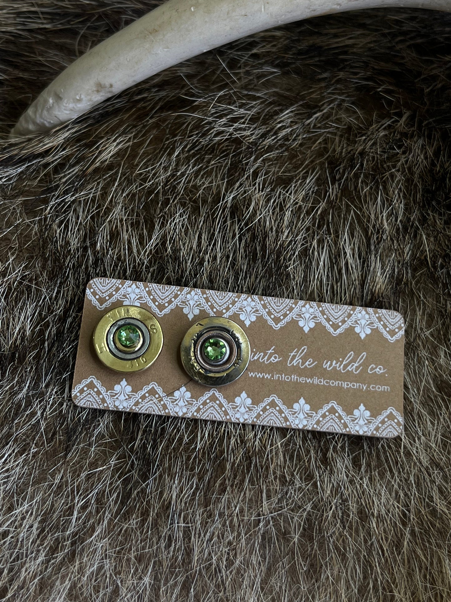 Recycled .410 Shotgun Shell + Swarovski Crystal Stud Earring Batch