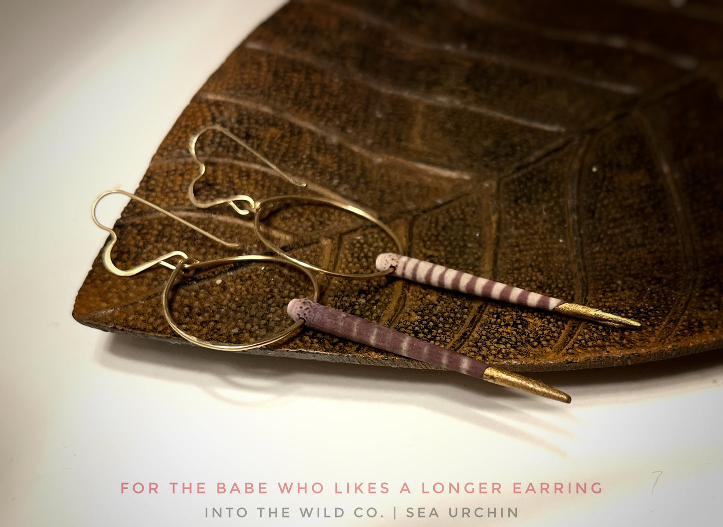 Sea Urchin Hoop Earrings MTO