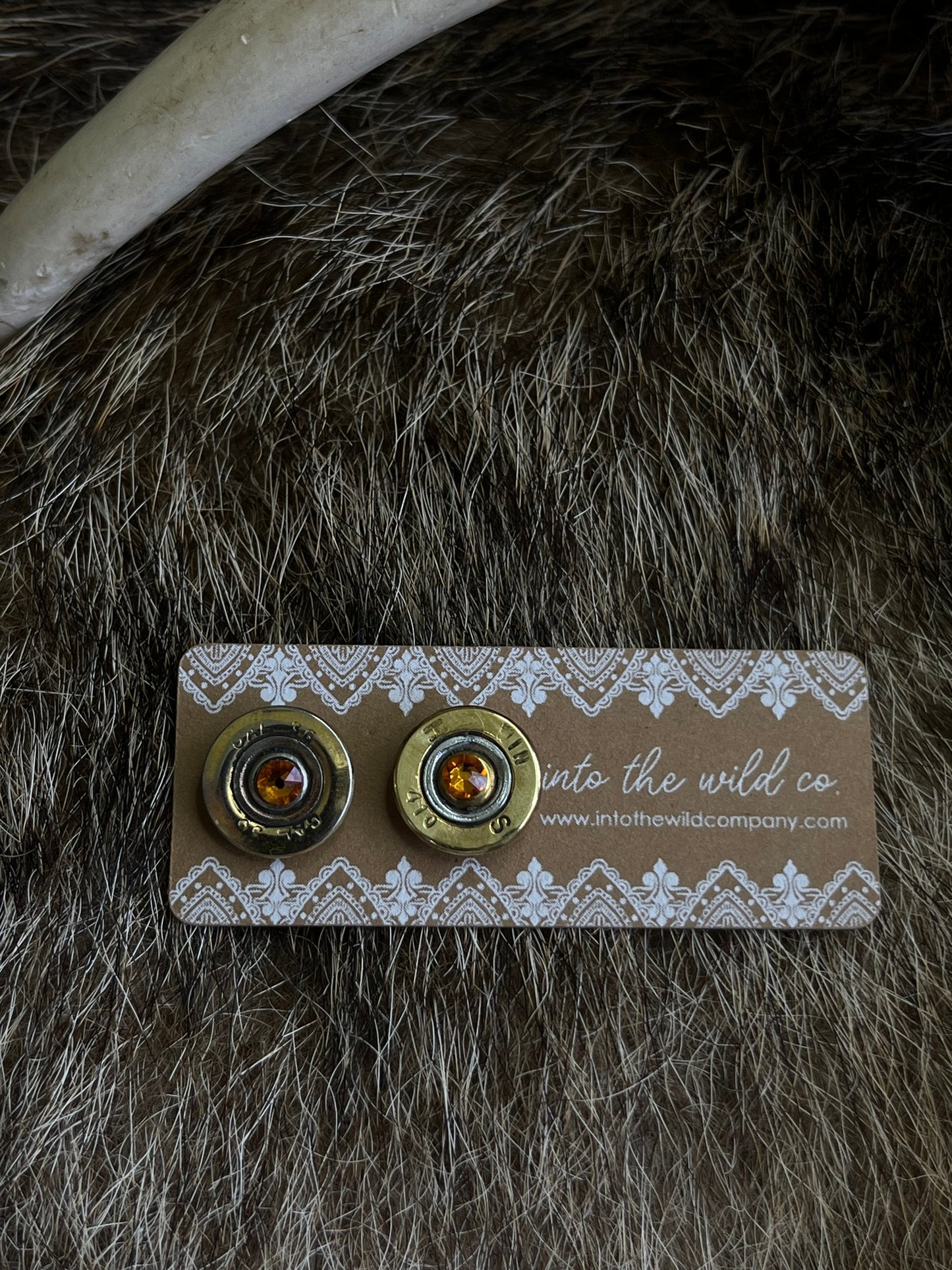 Recycled .410 Shotgun Shell + Swarovski Crystal Stud Earring Batch