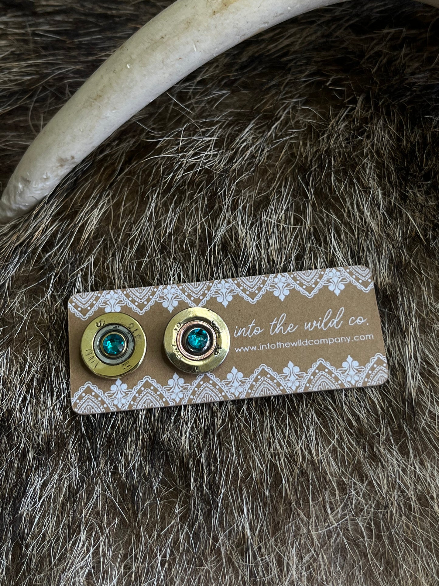 Recycled .410 Shotgun Shell + Swarovski Crystal Stud Earring Batch