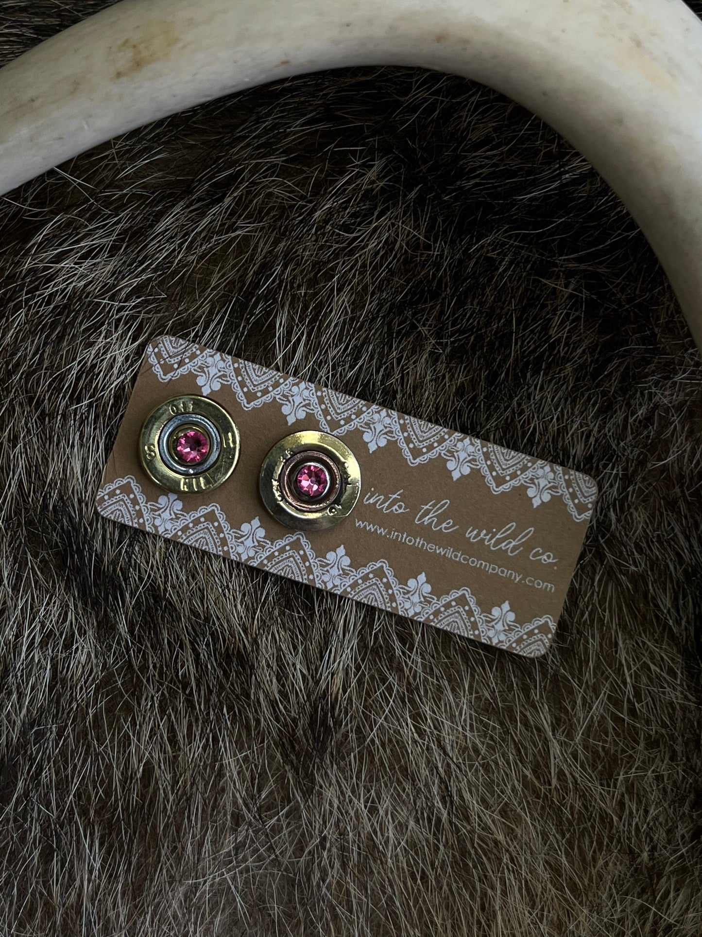 Recycled .410 Shotgun Shell + Swarovski Crystal Stud Earring Batch