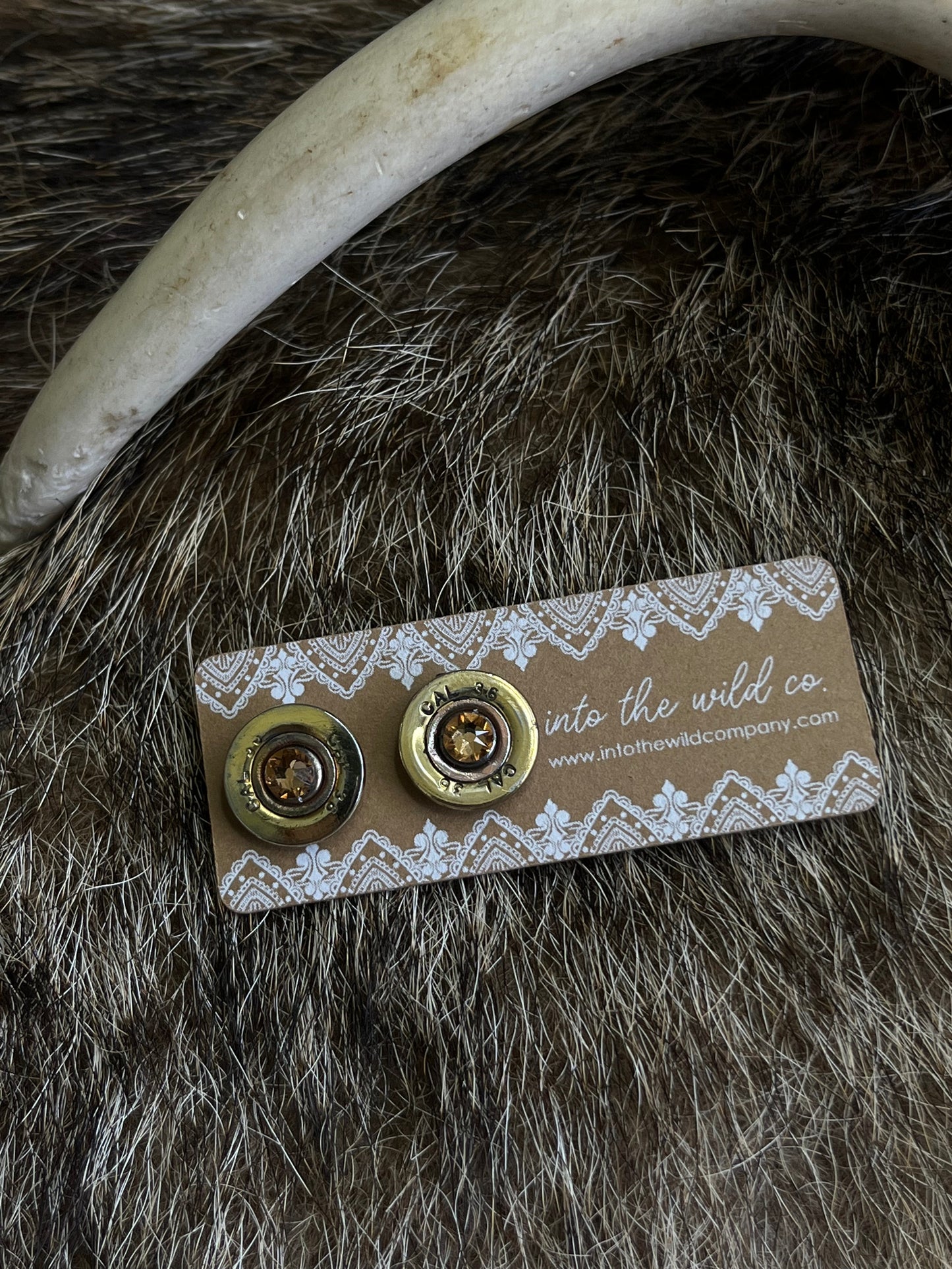Recycled .410 Shotgun Shell + Swarovski Crystal Stud Earring Batch