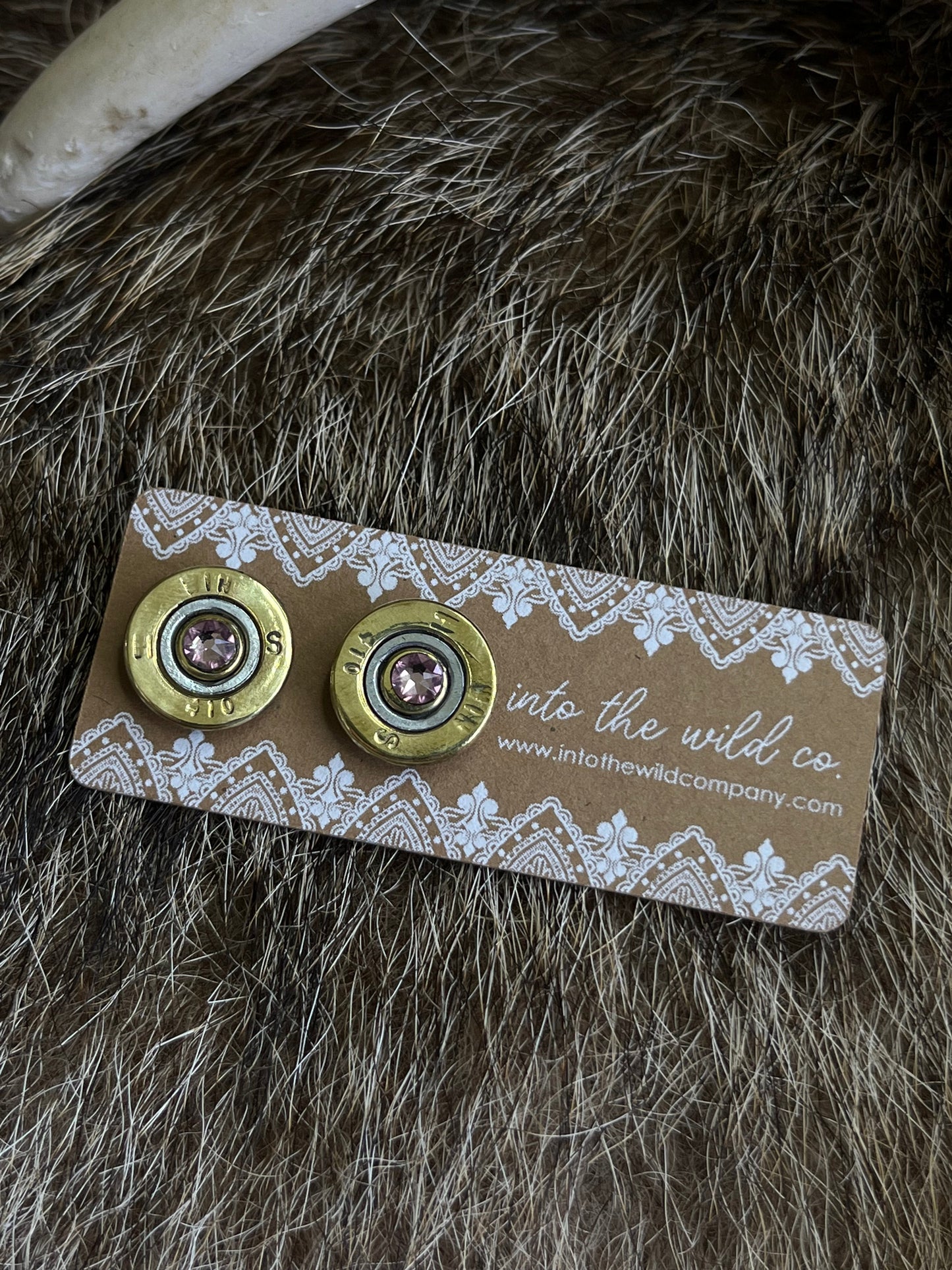 Recycled .410 Shotgun Shell + Swarovski Crystal Stud Earring Batch