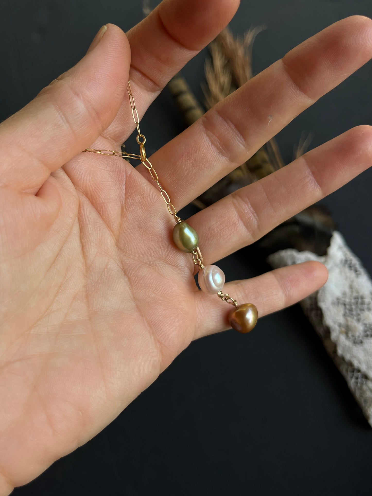 Pearl Drop Necklace No. 2 *rts