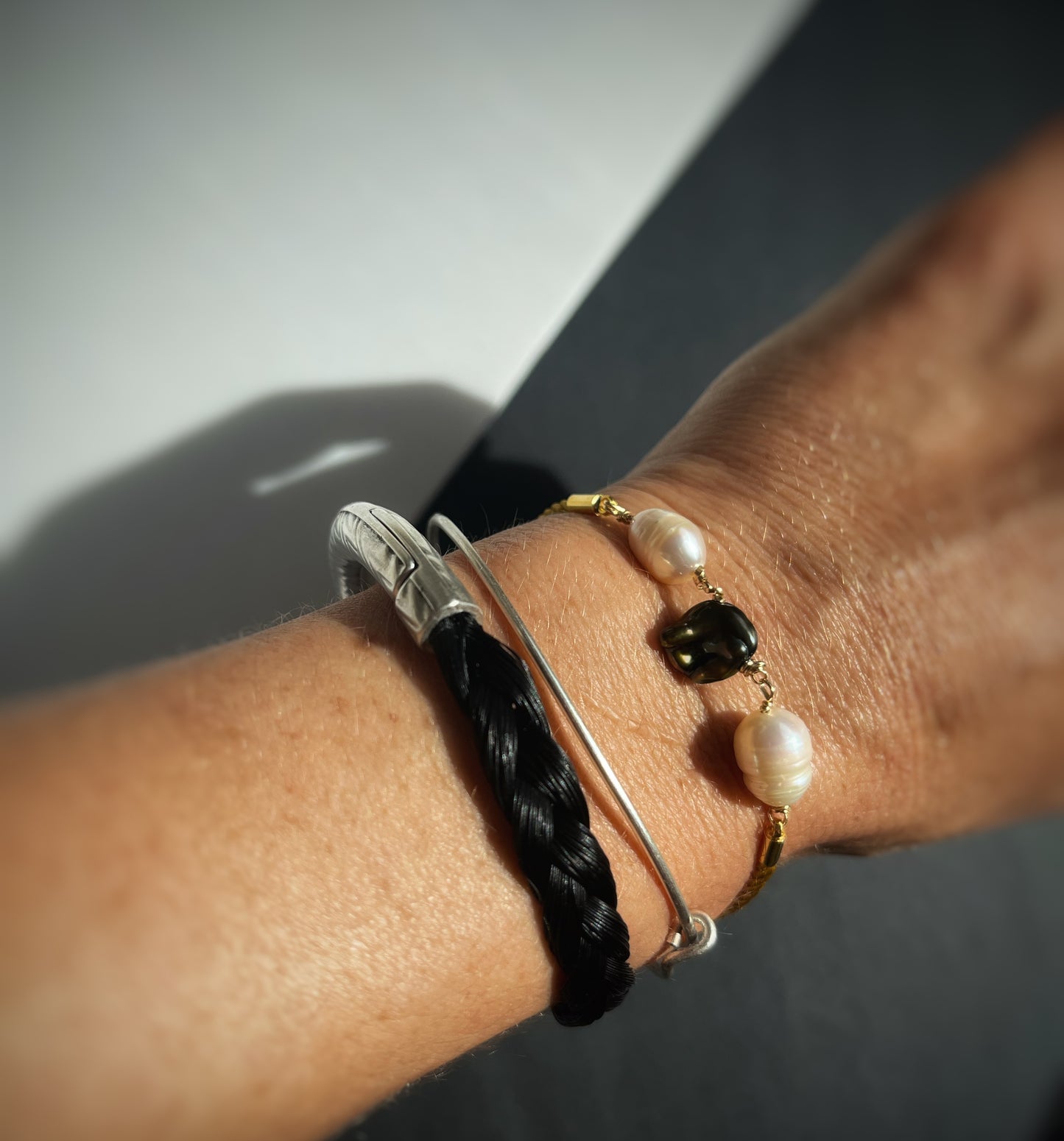 Greek Horsehair Tribute Bangle