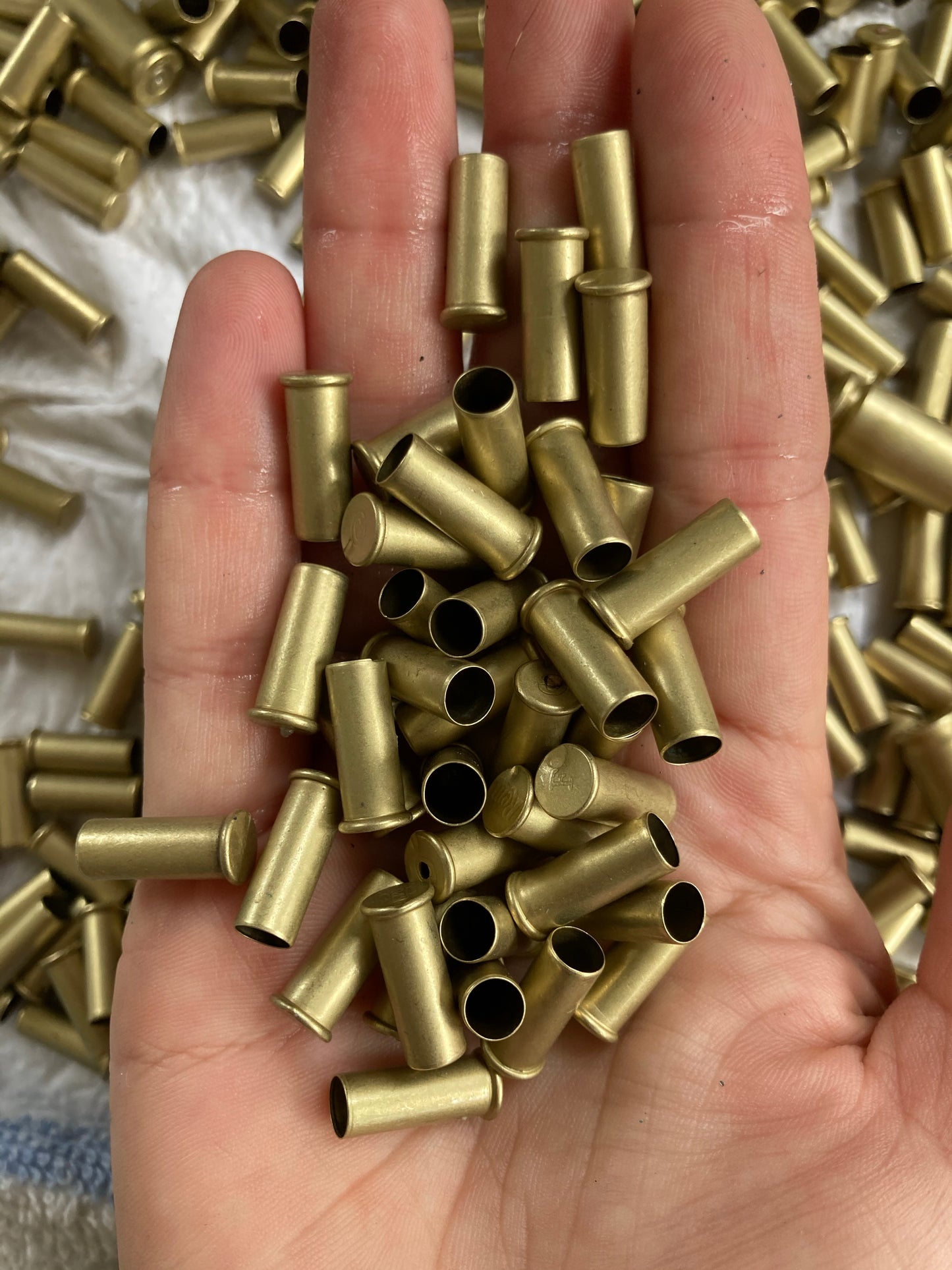 Feather + Recycled .22 Bullet Earrings MTO