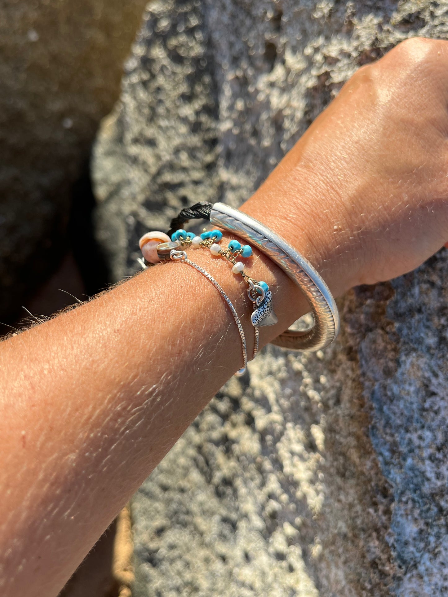 Greek Horsehair Tribute Bangle