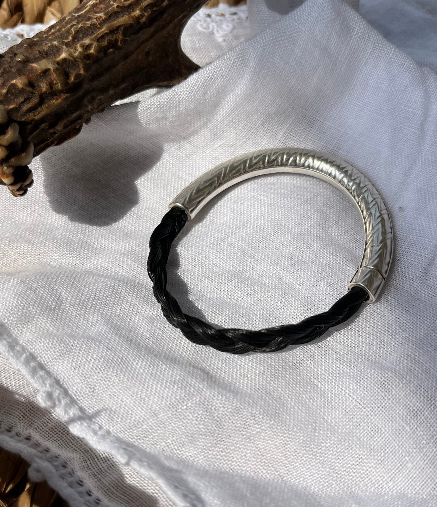 Greek Horsehair Tribute Bangle