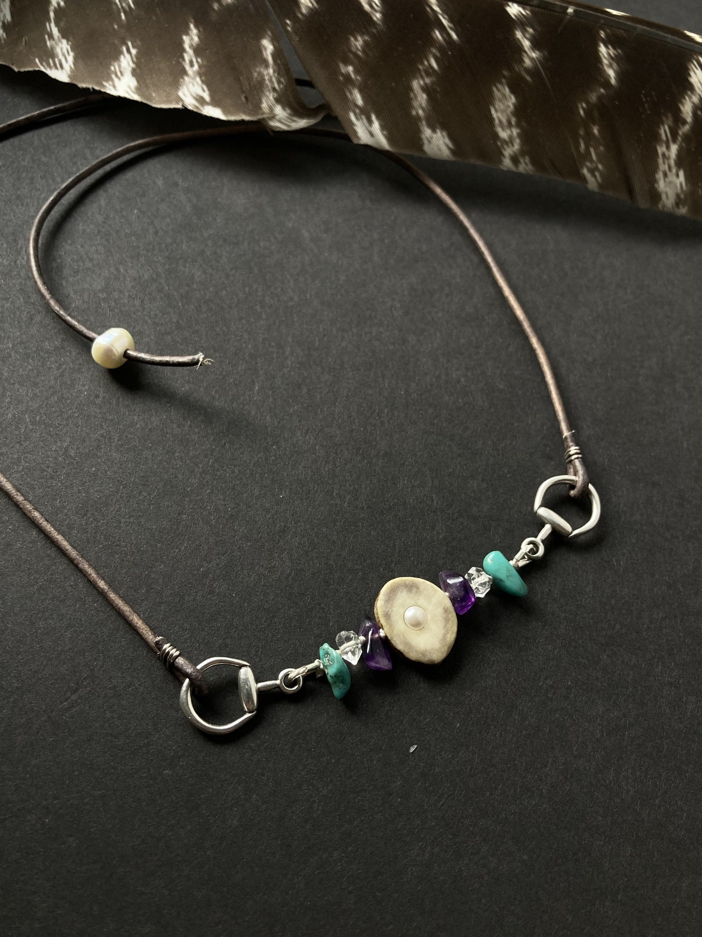 Family First Equestrian Necklace | Birthstone Custom