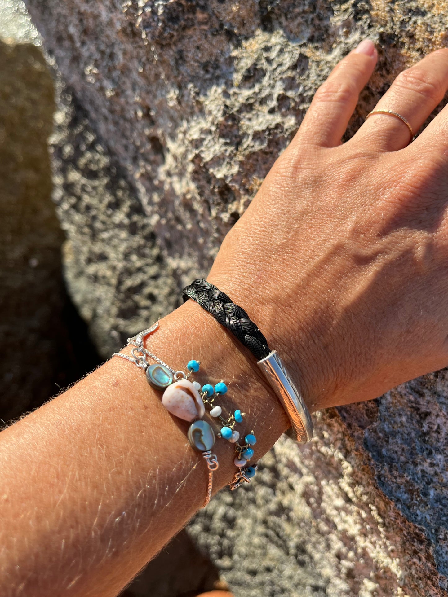 Greek Horsehair Tribute Bangle