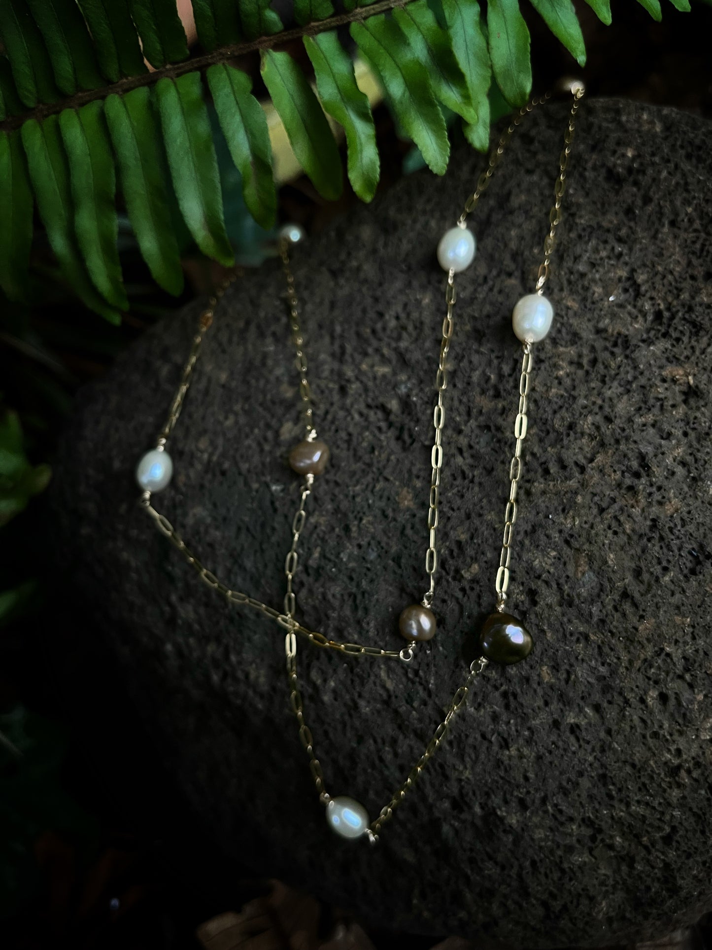 Long Pearl Necklace