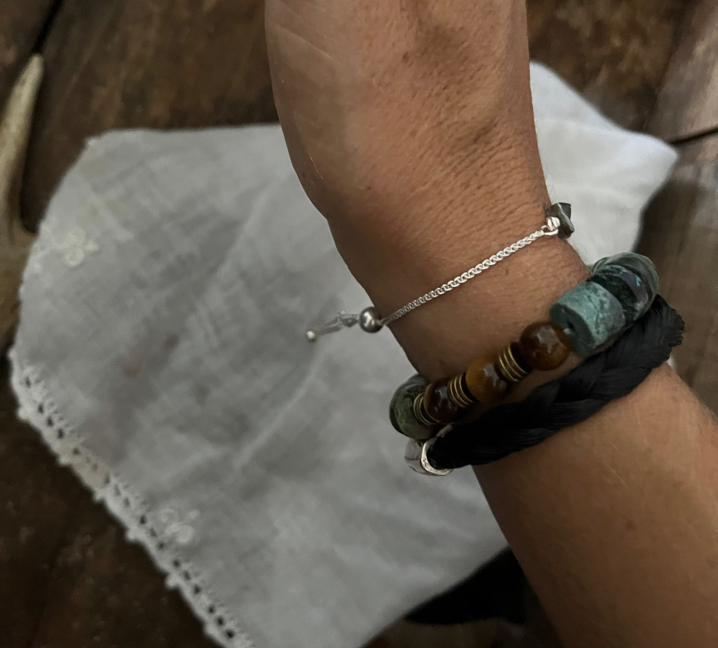 Greek Horsehair Tribute Bangle