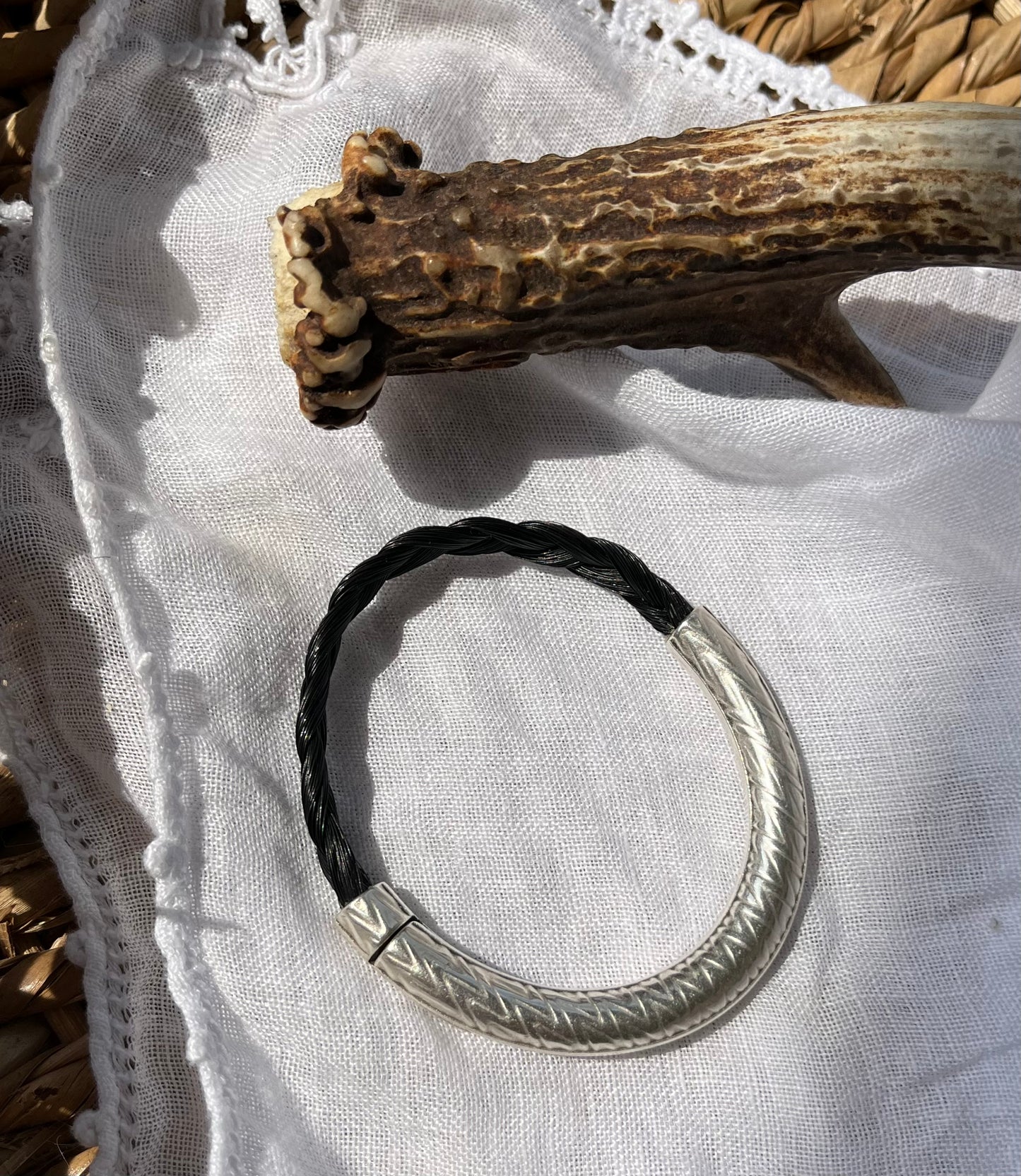 Greek Horsehair Tribute Bangle