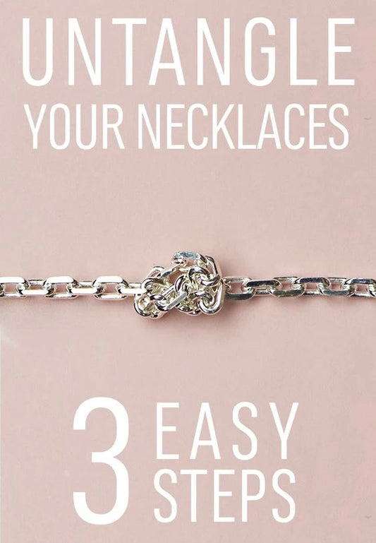 How to untangle a necklace chain.