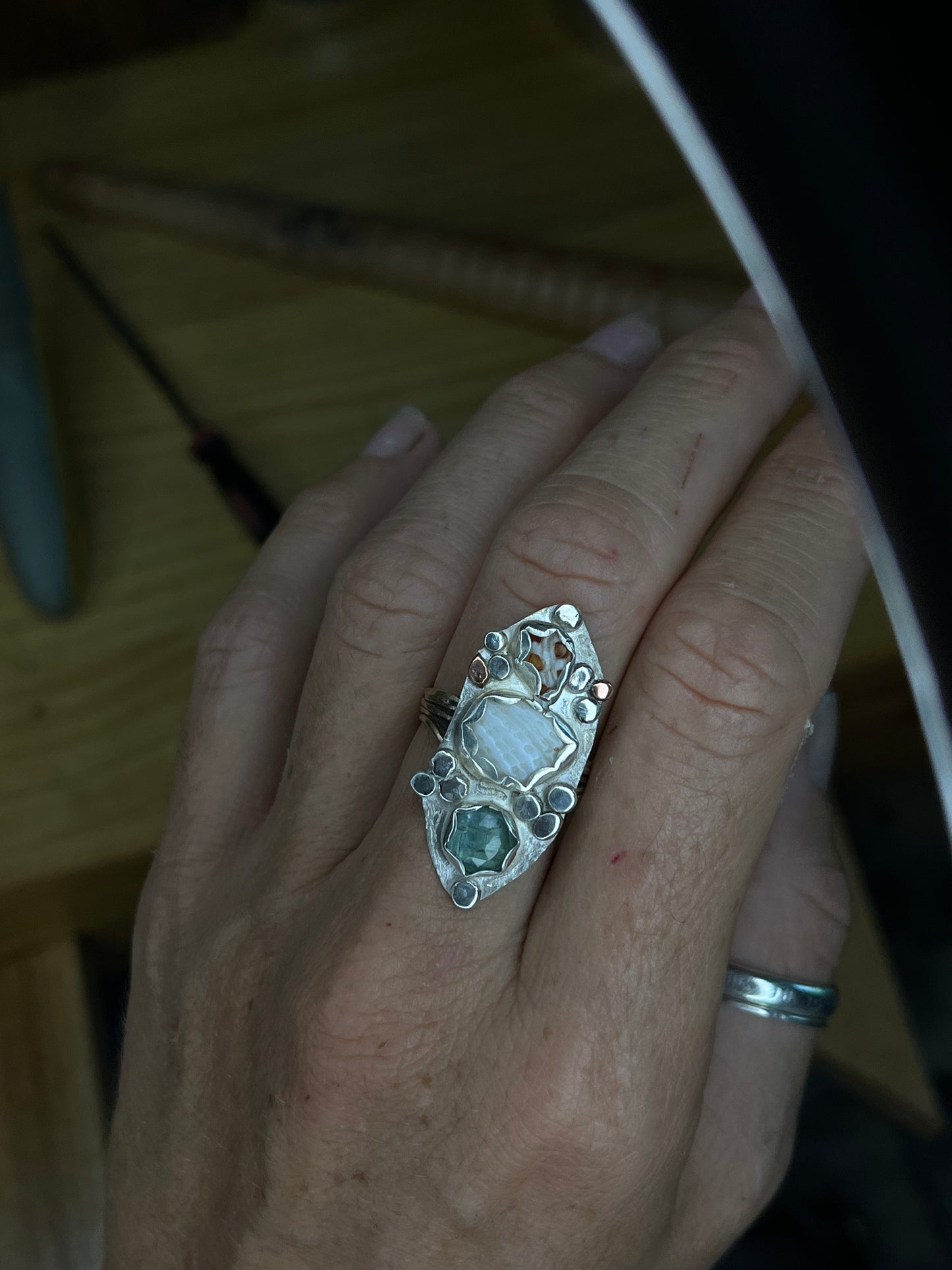 Coastal Christmas Statement Ring
