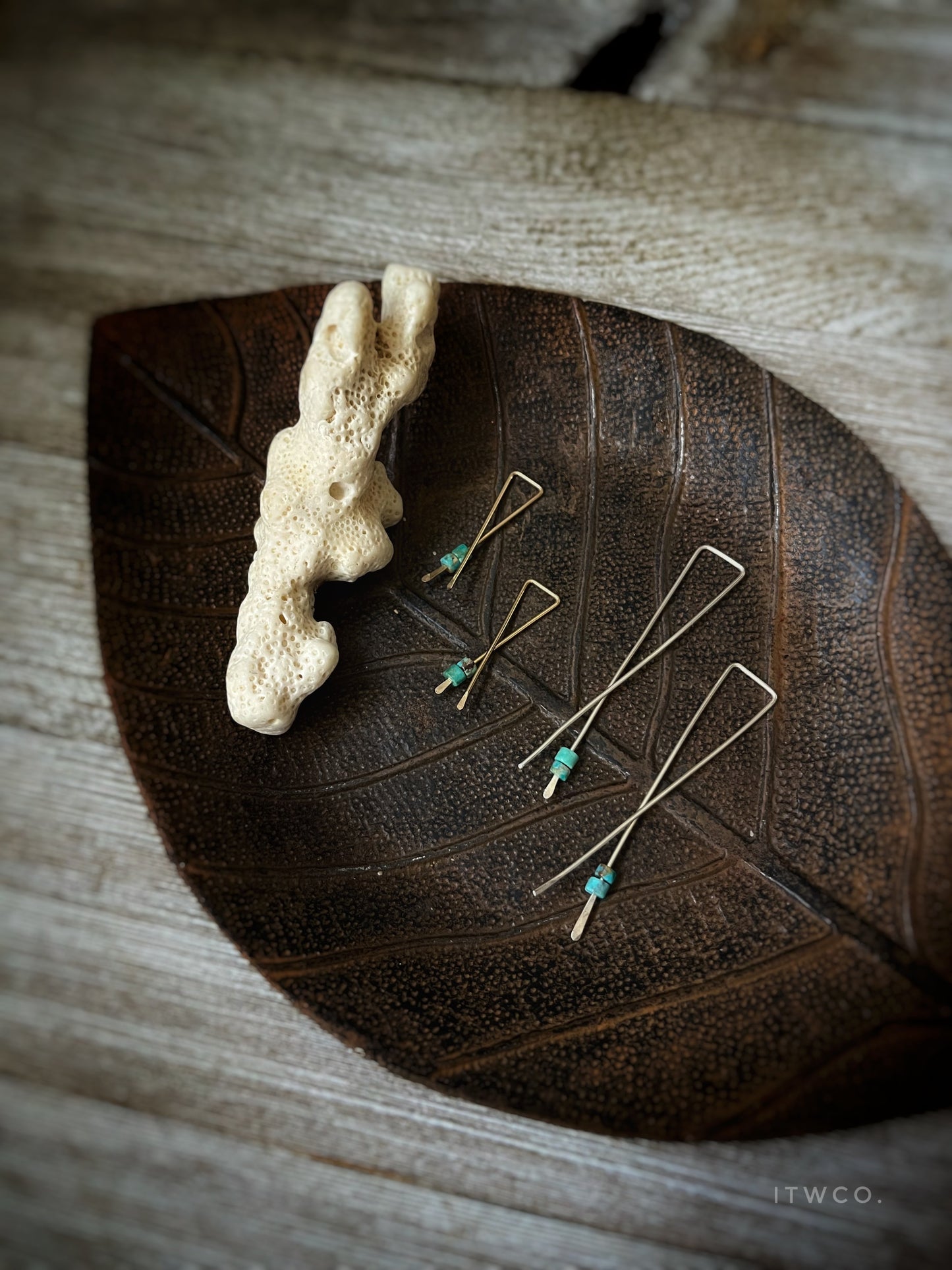 faith threader earrings | turquoise mahi  ♢ rts