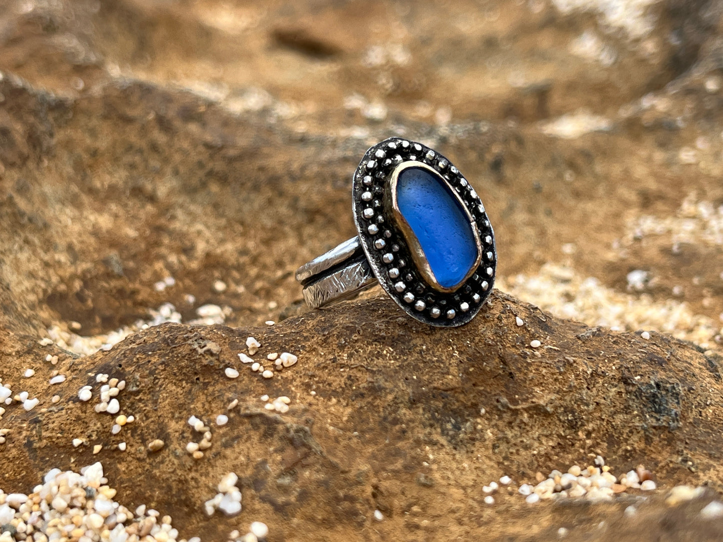 Periwinkle Hawaiian Mermaid Tear Ring 2