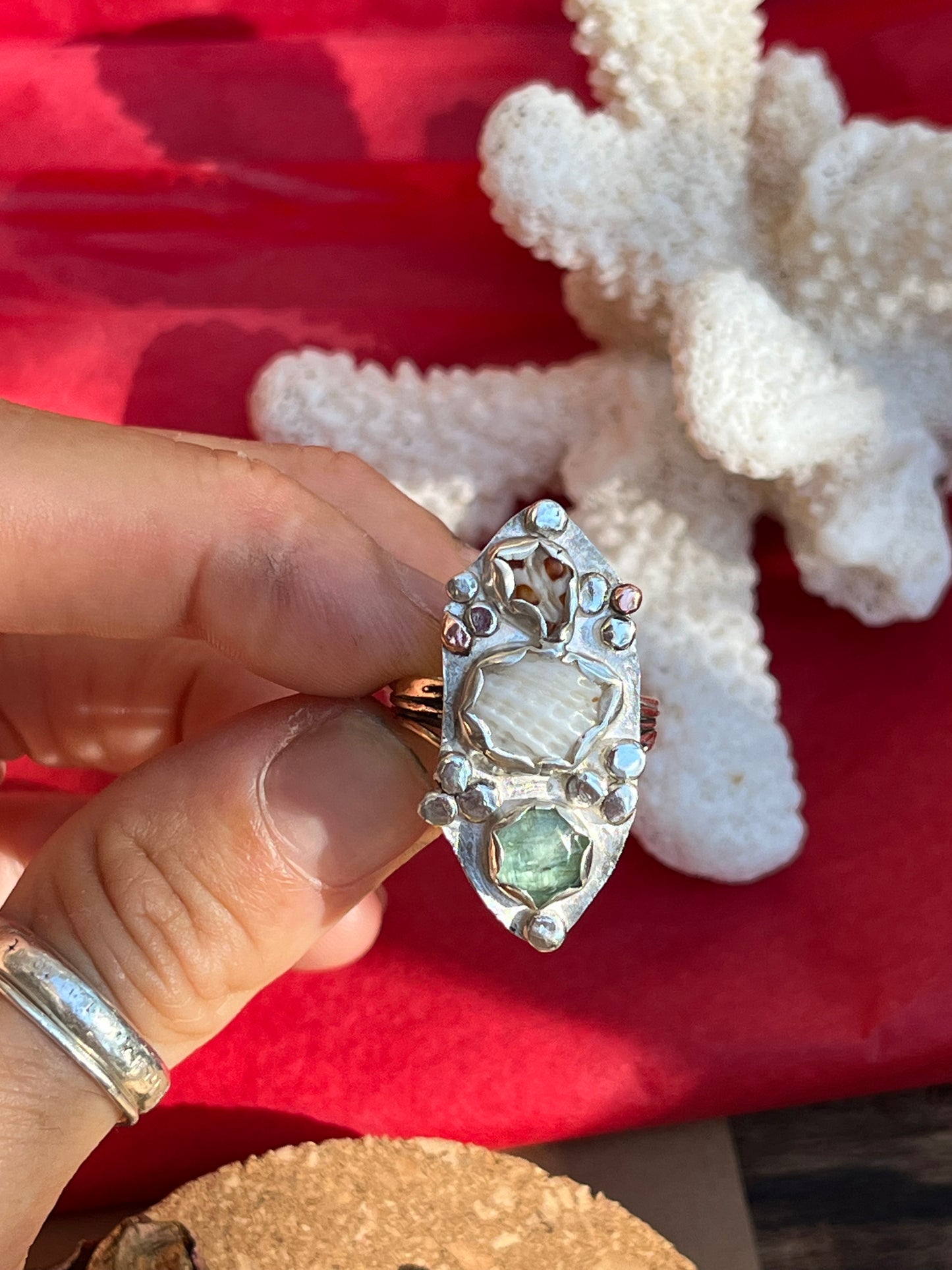 Coastal Christmas Statement Ring