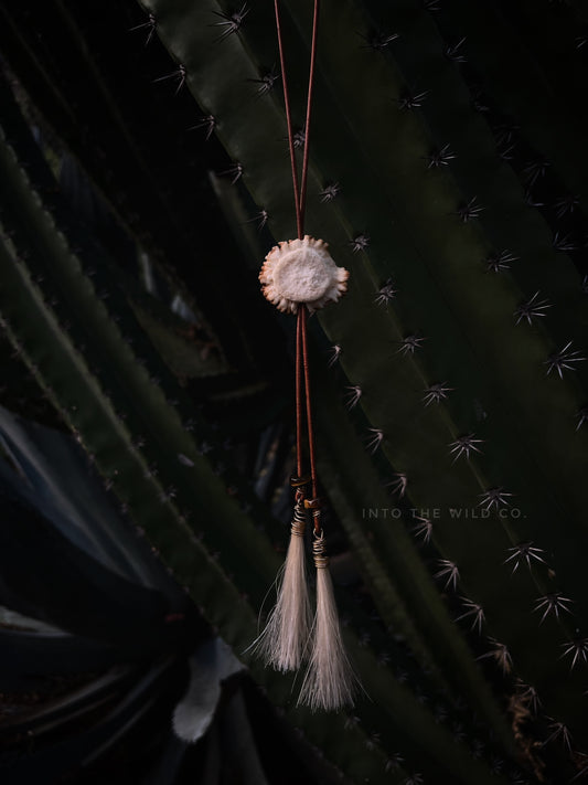 Signature Whitetail Burr Bolo Tie | gemstone x horsehair CUSTOM