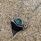 Hand Forged Shark Tooth & Turquoise Necklace