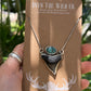 Hand Forged Shark Tooth & Turquoise Necklace