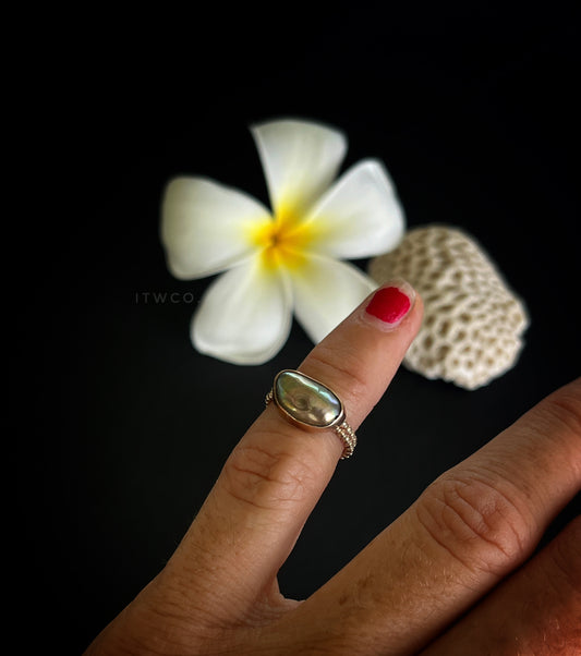 Tahitian Keshi Pearl Pinky / Midi Ring RTS