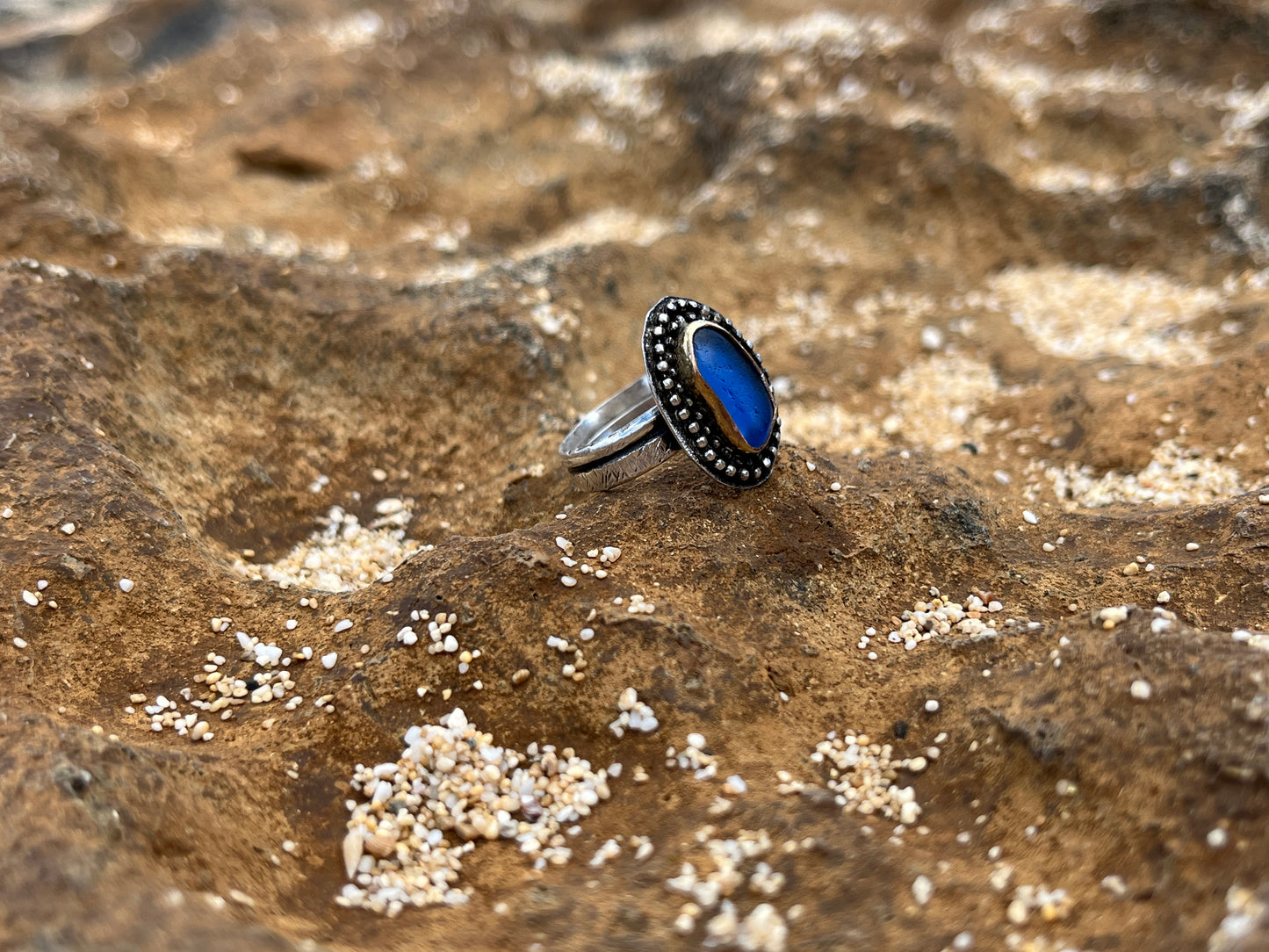 Periwinkle Hawaiian Mermaid Tear Ring 2