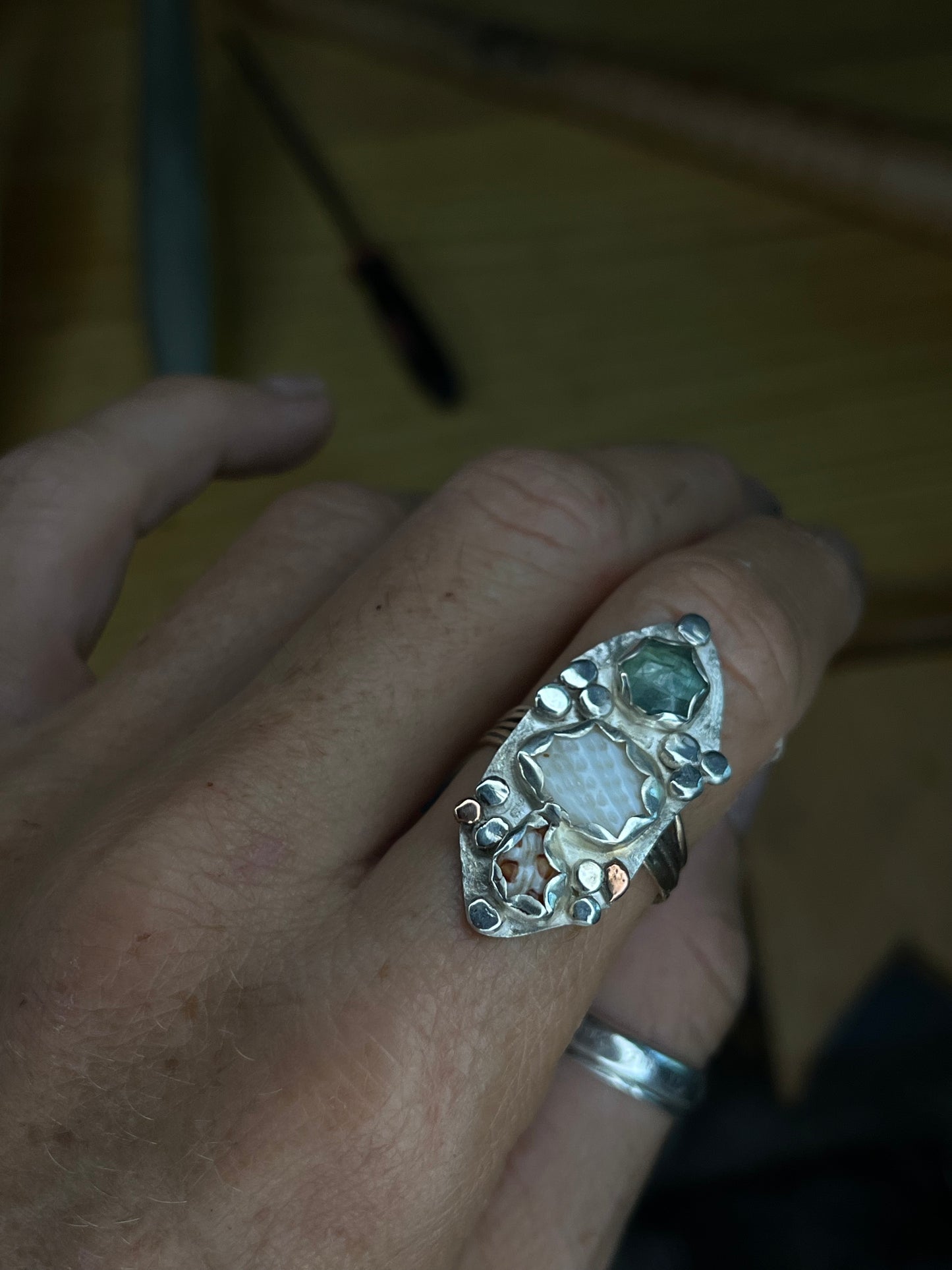 Coastal Christmas Statement Ring
