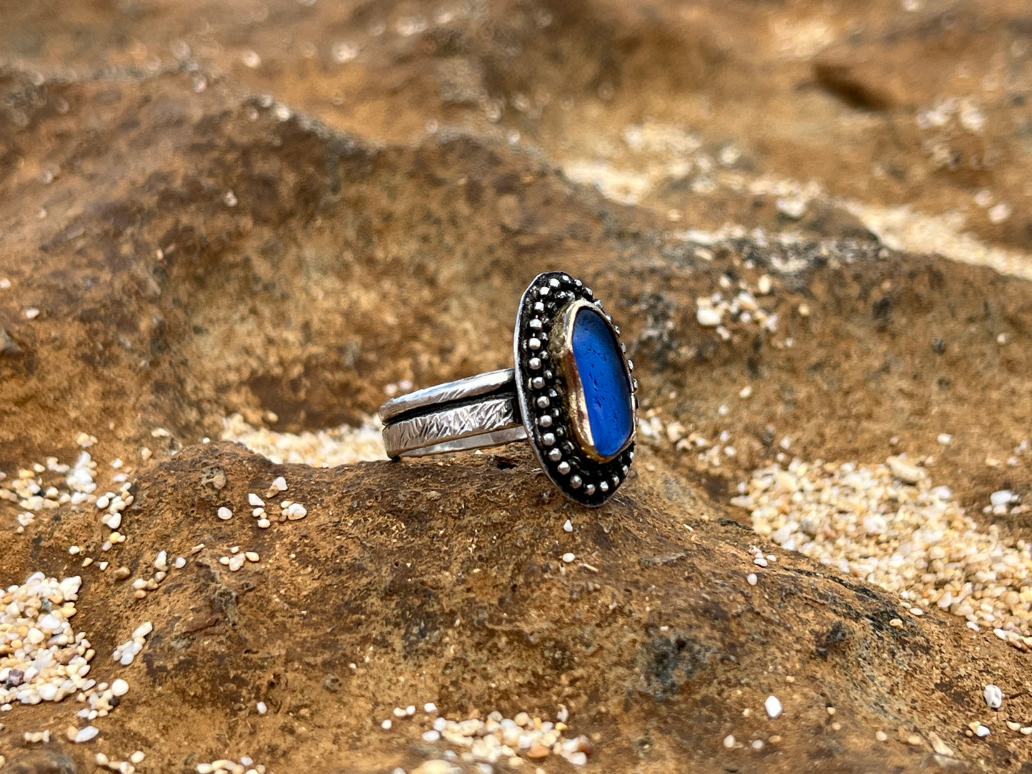 Periwinkle Hawaiian Mermaid Tear Ring 2