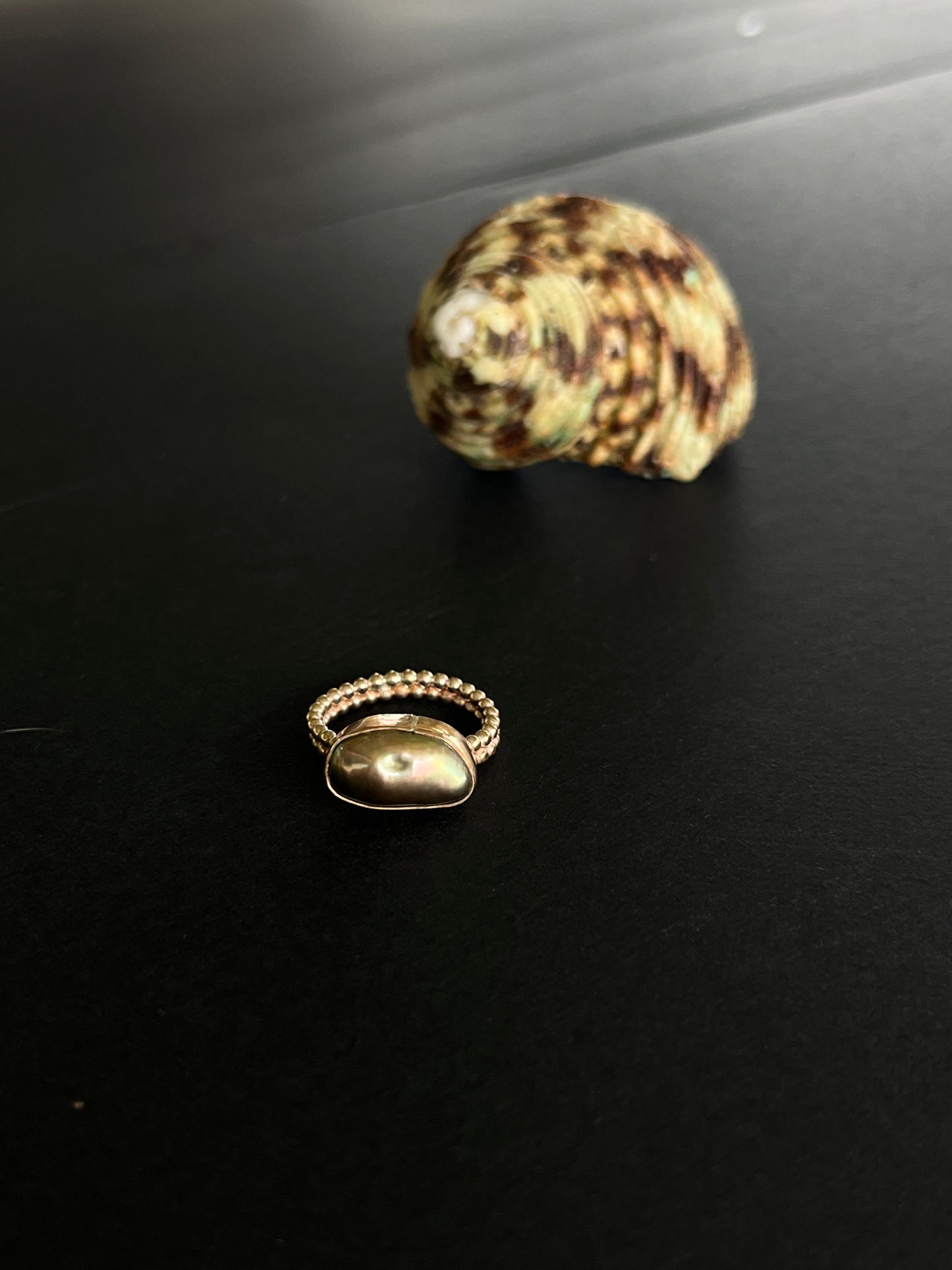 Tahitian Keshi Pearl Pinky / Midi Ring RTS