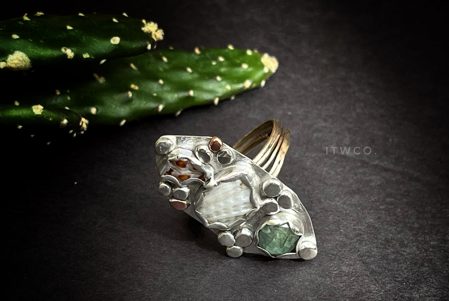 Coastal Christmas Statement Ring
