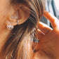 Small Herkimer Hoop Studs