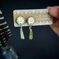 pearl inlaid antler x turquoise studs