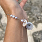 Hawaiian Puka Shell x Pearl Bangle