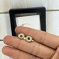 Signature Peridot Inlaid Antler Studs MTO