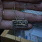 Hand forged antler tine bar necklace