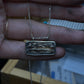 Hand forged antler tine bar necklace