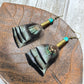 Feather + Recycled .22 Bullet Earrings MTO