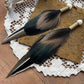 Mixed Duck Feather x Recycled Casing Earrings | Pearl *rts