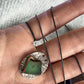 Chrysoprase Mixed Metal Necklace