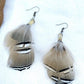 Feather + Recycled .22 Bullet Earrings MTO