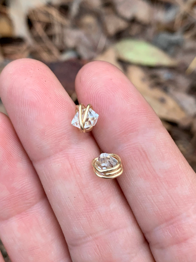 Herkimer Diamond Stud Earrings